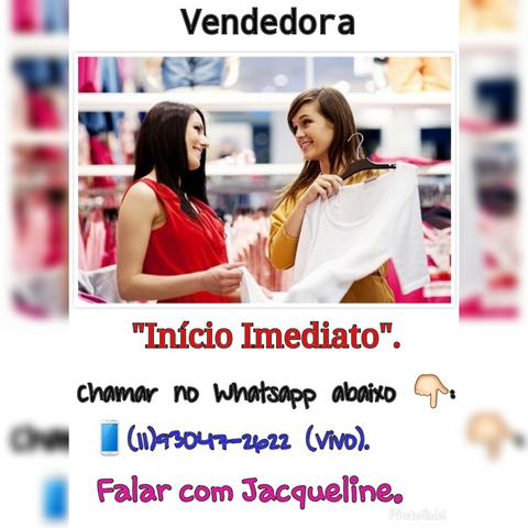 Sou Vendedora C/ Experiência "Início Imediato"