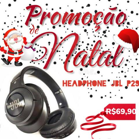 Fone De Ouvido JBL P29 Super Grave Bluetooth Android iOS Música
