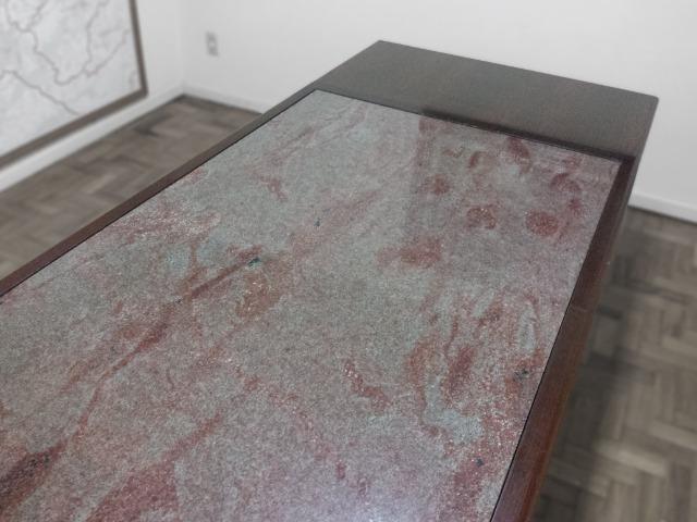 Mesa de Reunião em Madeira e Granito - Foto 6