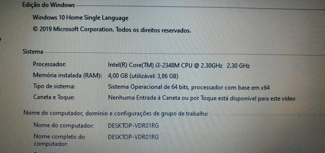 Lenovo i3, 4Gb de RAM e 500gb de HD - Foto 2