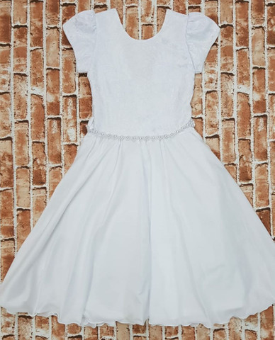 vestido branco tamanho 6