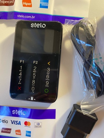 Maquininha de Cartão Stelo - Nova na Caixa, Nunca Usada!<br>