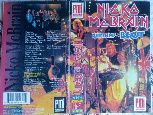 Iron Maiden - Autógrafo Nicko Mc Brain