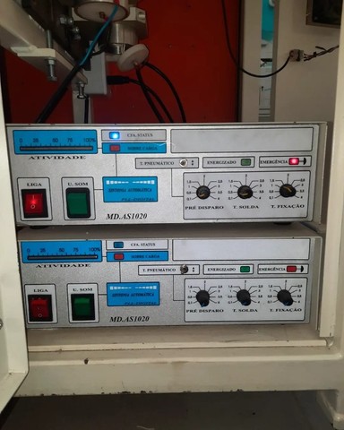 Máquina para Soldar Elástico em Máscara Descartáveis 