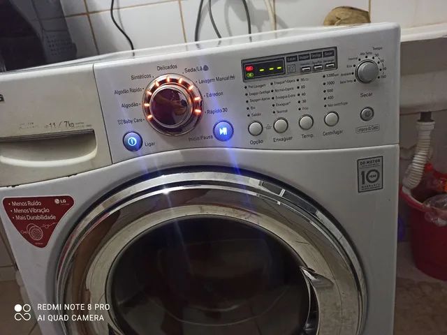 Máquina de lavar lava e seca 7/11 kilos lg otimo