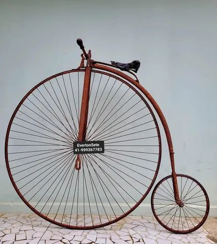 Bicicleta antiga penny farthing big wheel biciclo  - Foto 3