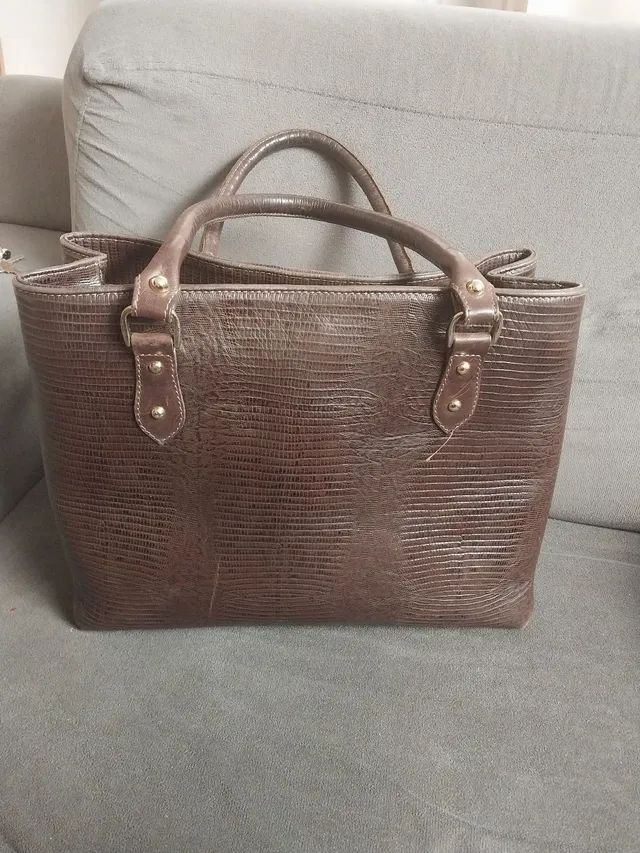 Bolsa couro  - Foto 5