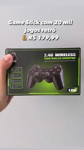 Game Stick 4k Retrô Lite 15.000 Mil Jogos 2 Controles sem Fio