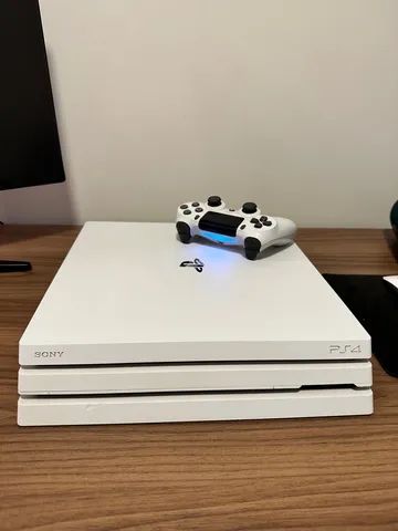 Console Playstation 4 Pro Branco 1 Tera + Garantia + Nfe