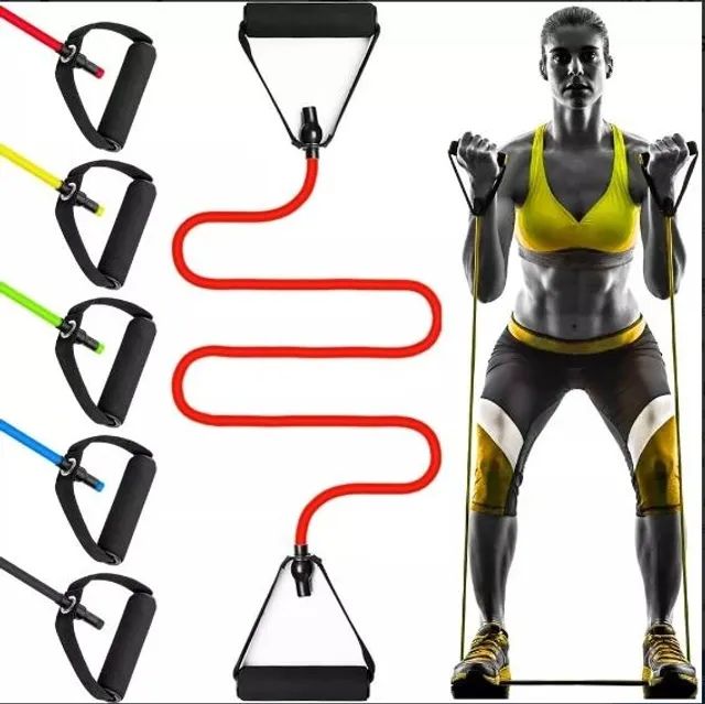 Elástico Malhar  Powertube Extensor Flexível Com Pegadores Macios