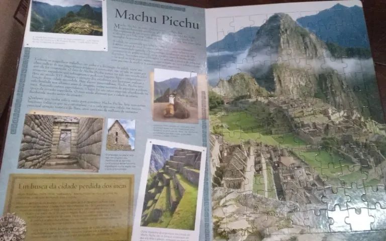 Livro quebra cabeça Maravilhas do Mundo - 4 quebra-cabeças - Foto 3