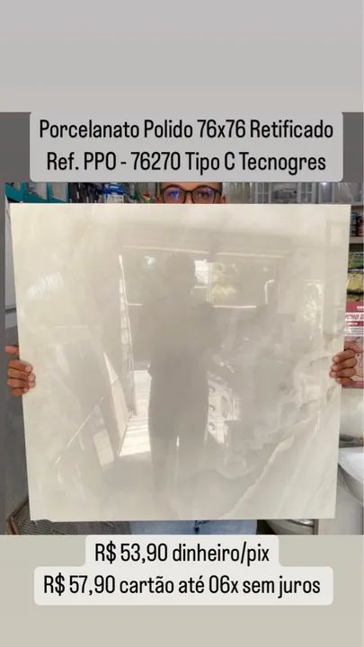 Porcelanato Polido 76x76  - Foto 4