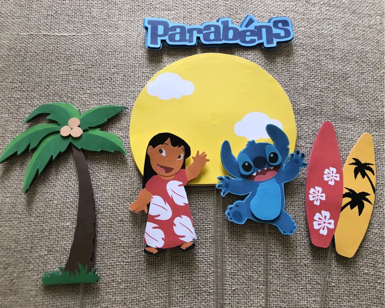 Topo de bolo Lilo & Stitch - Pronta entrega - Foto 3
