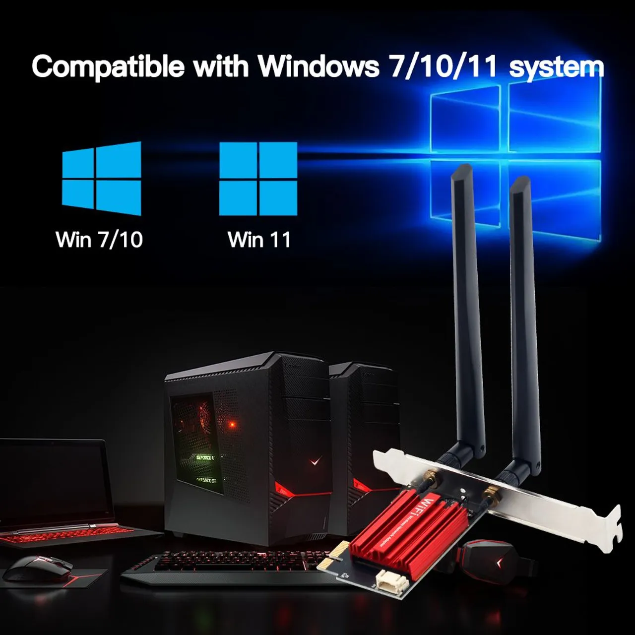 ADAPTADOR PCI-E WIFI E BLUETOOTH