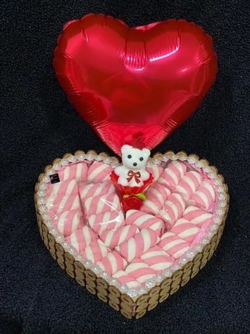 Dia dos namorados Cesta marshmallow - Foto 3