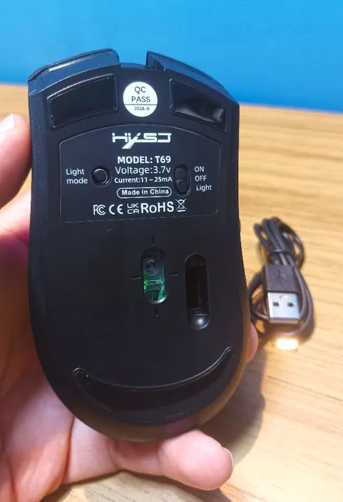 Mouse HXSJ T69 SEM FIO - Foto 4