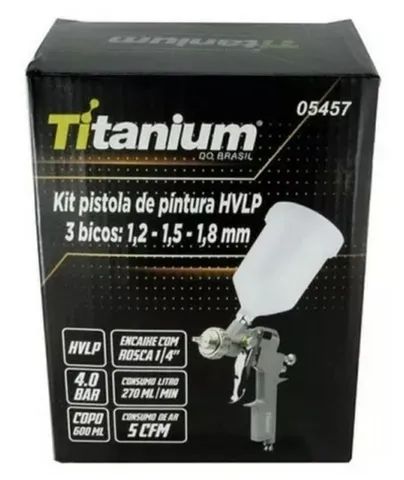 Kit Pistol Pulverizador De Pintura - Hvlp 3 Bicos - Pronta Entrega - Foto 4