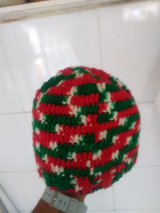Touca de crochê do Fluminense  - Foto 2