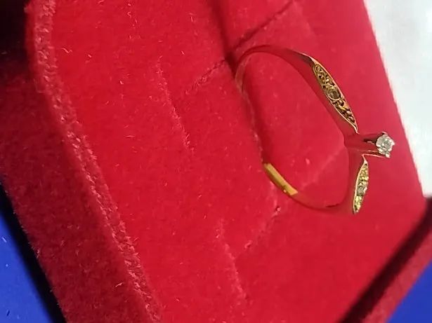 Solitário Debutante Namoro Noivado Anel 15 Anos  Brilhantes 1 mm Peso 0.90 Grama - Foto 5