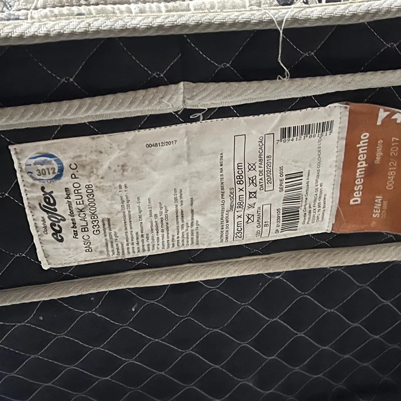 Cama box solteiro base mais colchão  - Foto 3