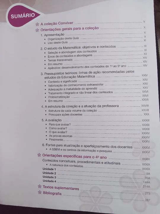 Matemática 4º ano - Guia do Professor e recursos didáticos- Conviver e Presente - Foto 3