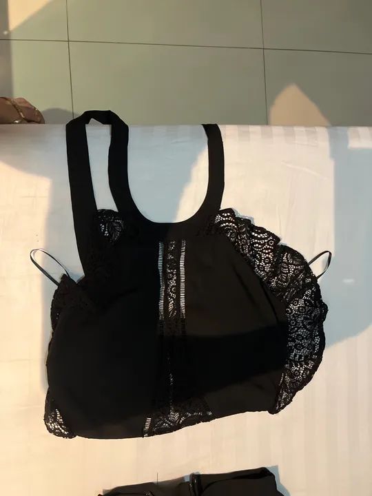 Conjunto Preto em Renda - Foto 2