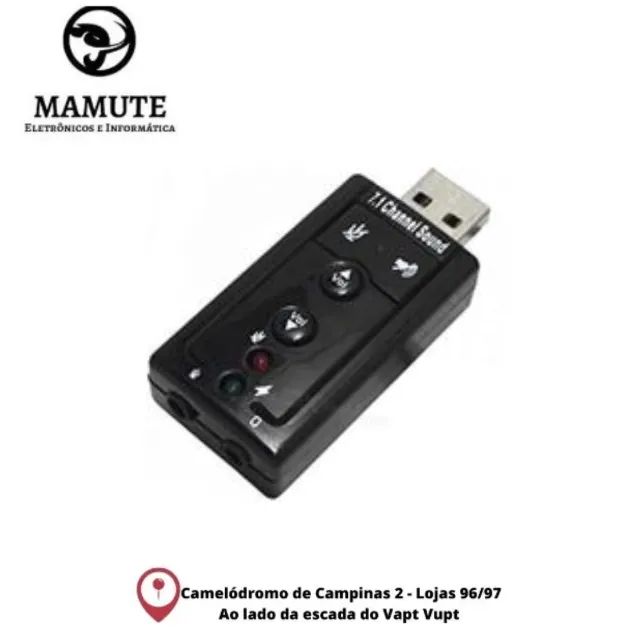 Adaptador De Placa De Som Usb 7.1