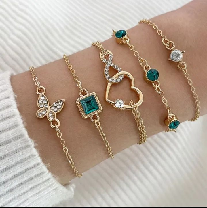 Conjunto de 5 peças Conjunto de bracelete