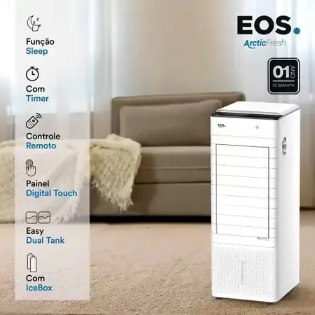 Climatizador de Ar Eos Reverso 7 Litros, com Controle Remoto