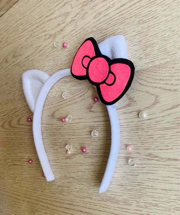 Tiara hello kitty em feltro - Foto 5