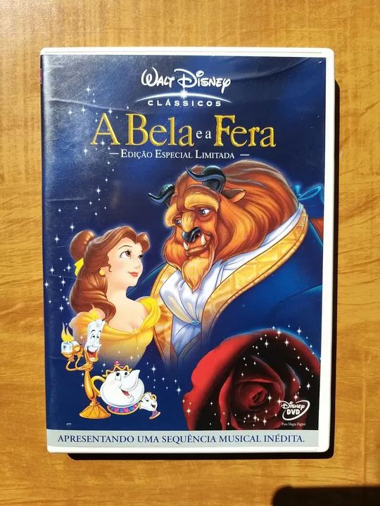 DVD Duplo edição especial limitada A Bela e A Fera da Disney 