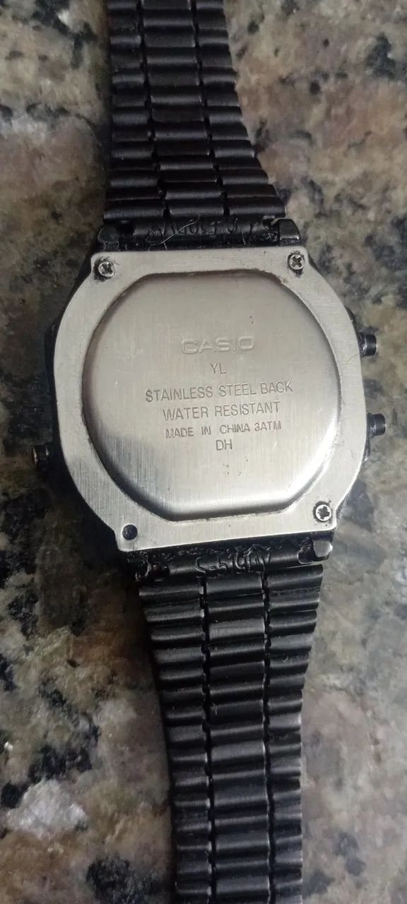Relógio Casio Illuminator , Original ,   Preto ,  Pulseira de aço regulável com trava  - Foto 3