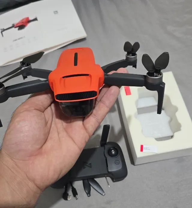 Drone Xiaomi Fimi Mini 3 4k 60fps Fimi Mini 3 Laçamento Cor Laranja USADO 2 vezes - Foto 4