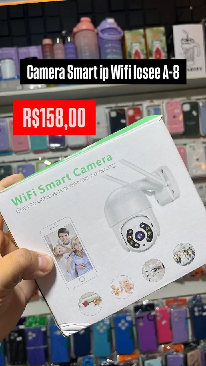 Câmera Wi-Fi Smart IP Icsee A-8