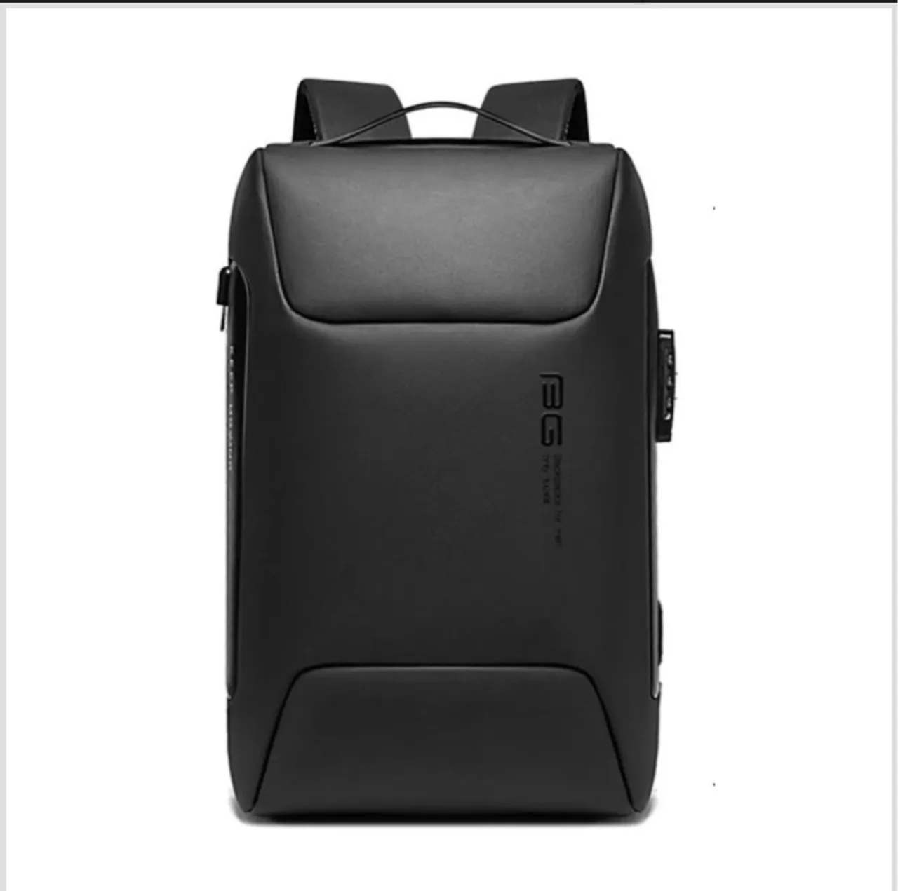 Mochila Masculina Executiva Impermeável Anti Furto Com Trava 30L Cor Preto