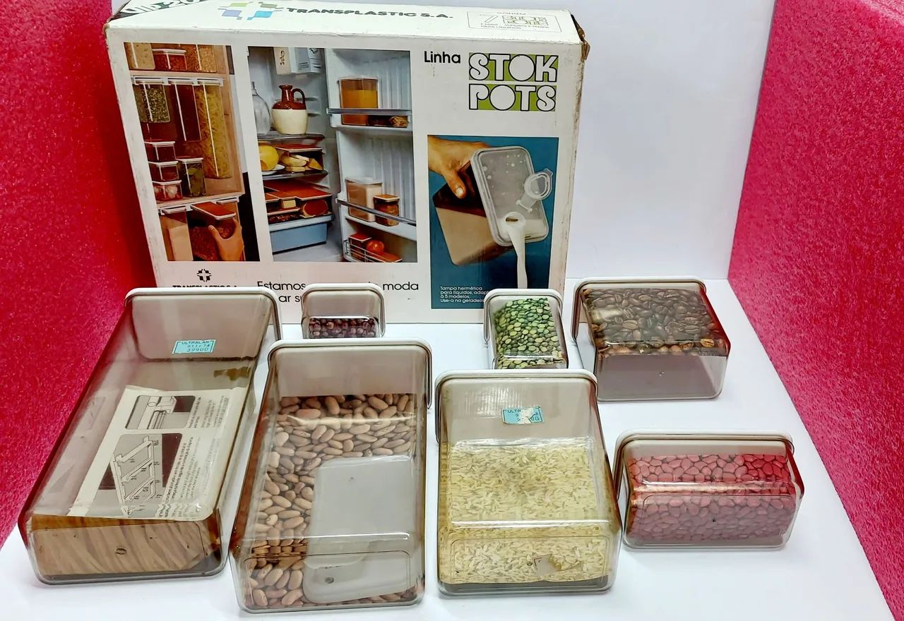 Conjunto de Potes Herméticos Stok Pots - Anos 80 - Foto 5