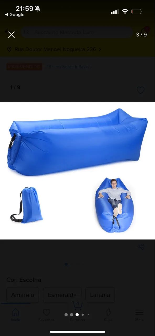 Sofá inflável praia camping  - Foto 4