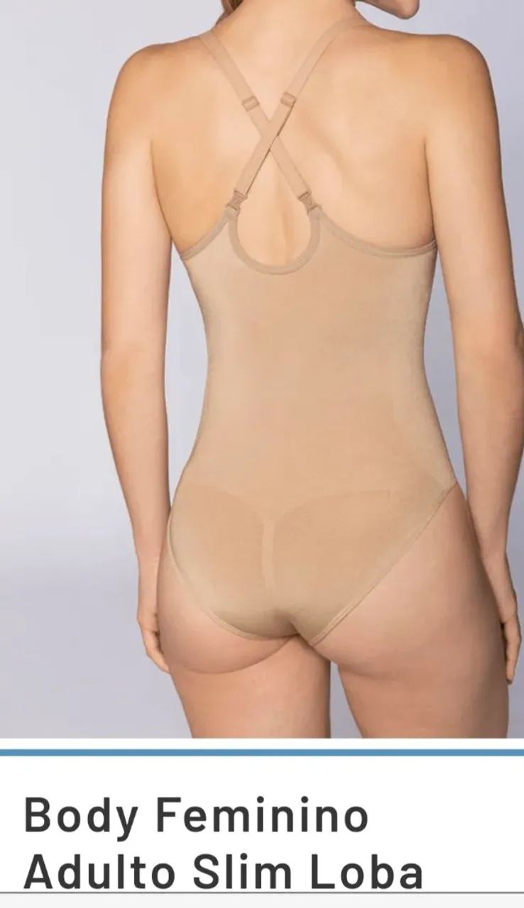 Body Feminino Redutor Loba Lupo branco - Foto 4