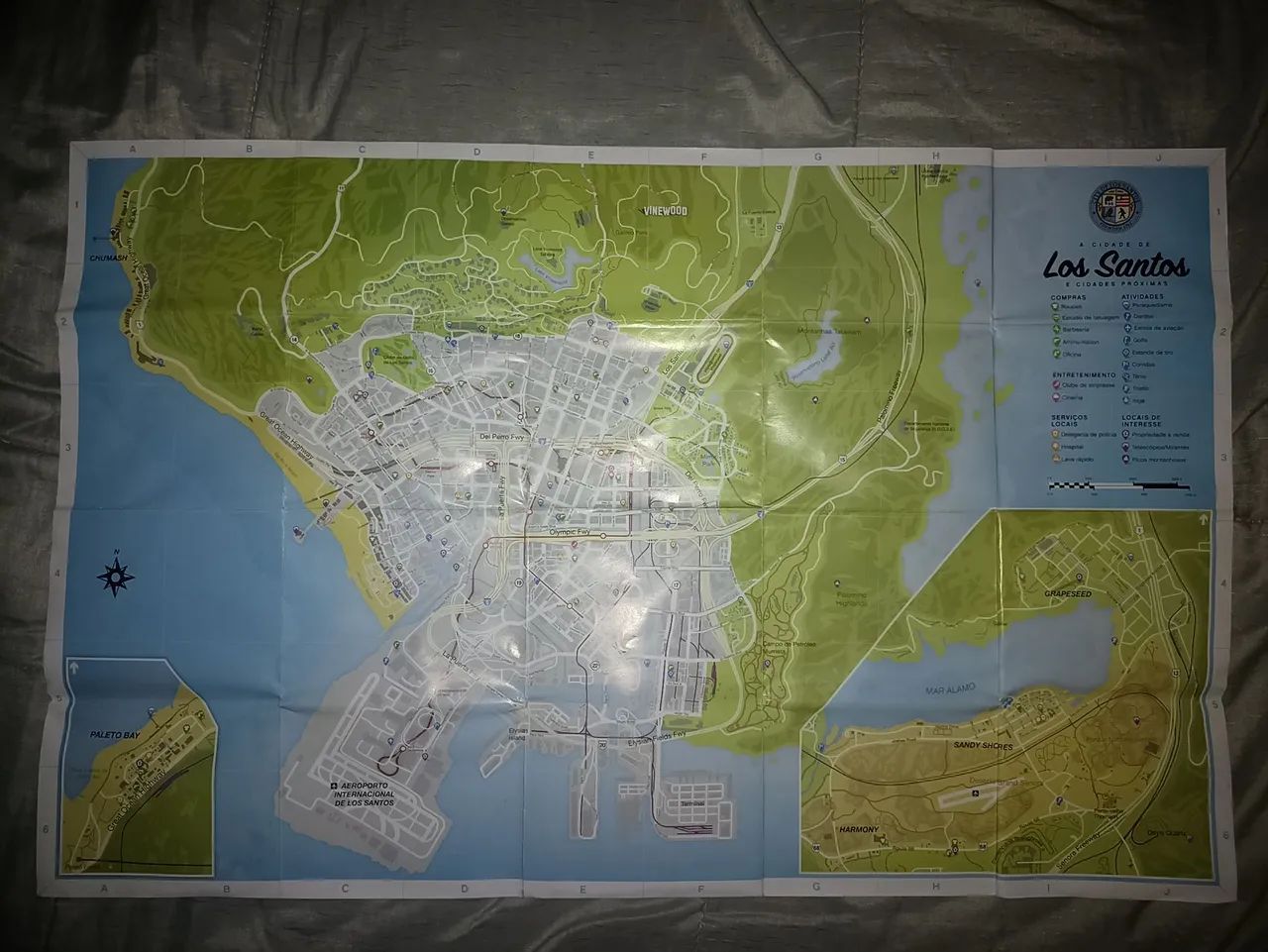 Mapa Los Santos e Blaine County - GTA V - Foto 2