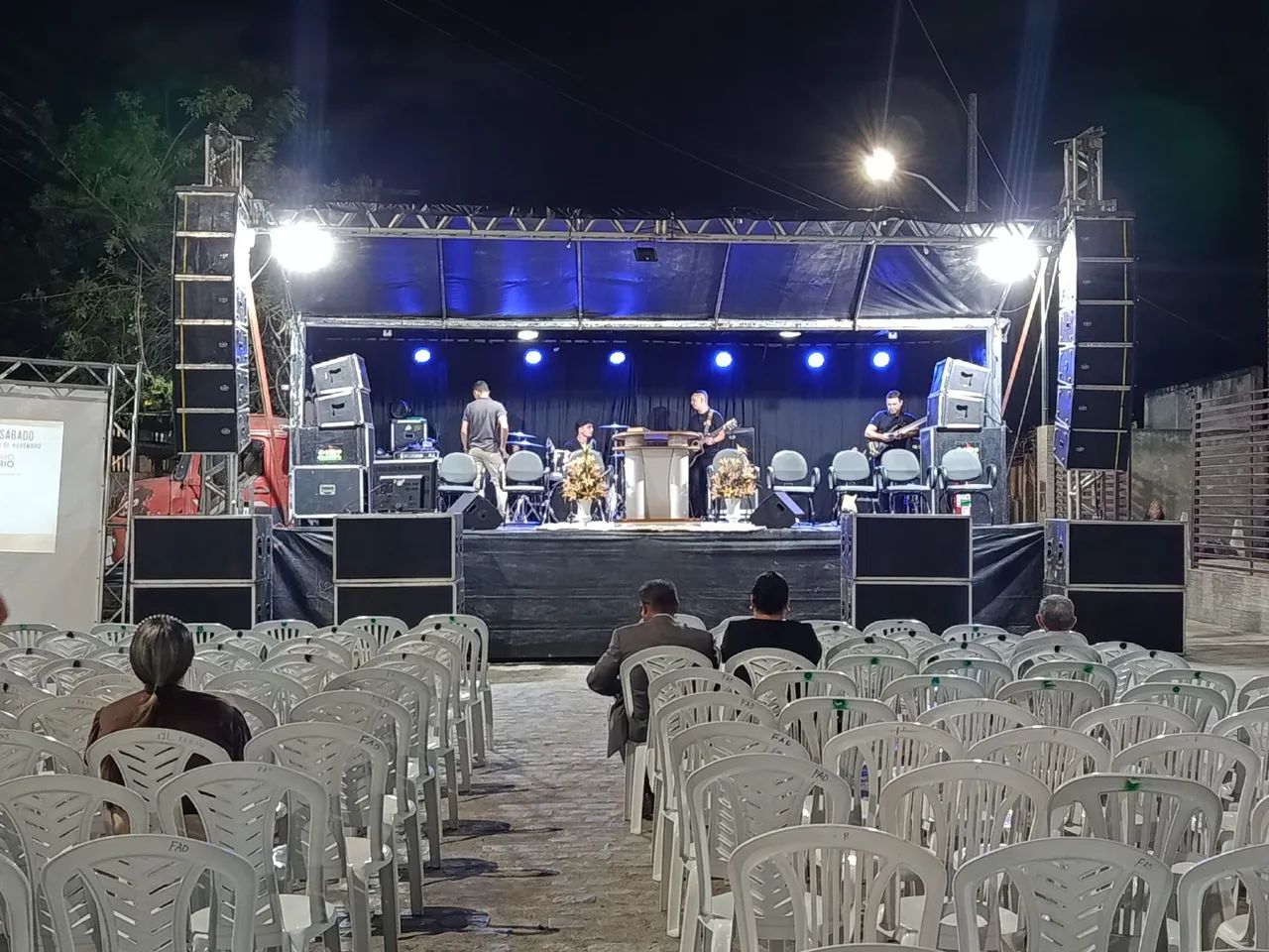 Material para eventos,som palco, iluminação, painel de Led 