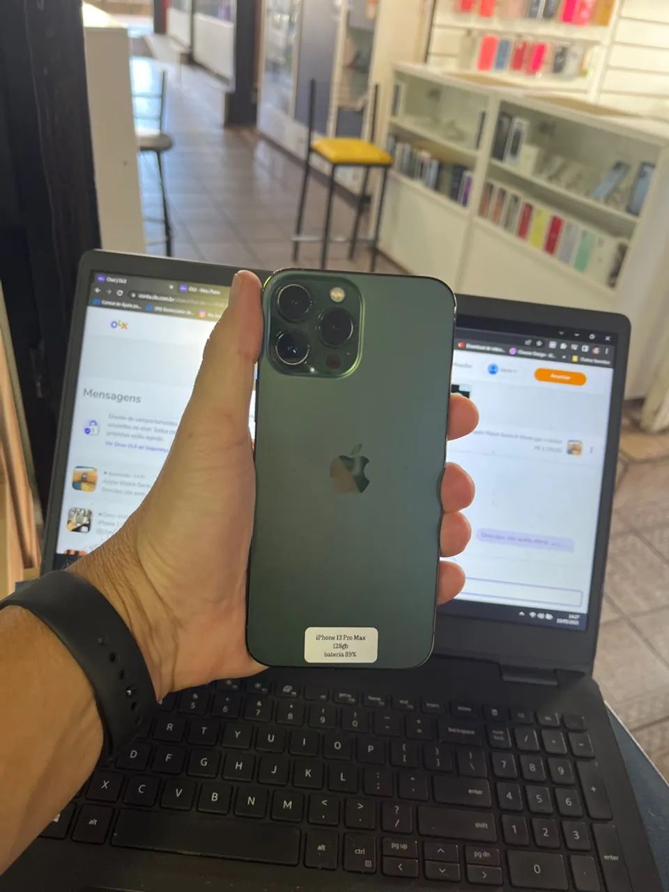 iPhone 13 Pro Max 128gb , bateria 89 , mais novo de Brasília 