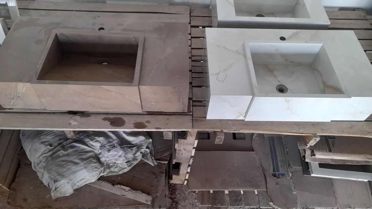  Belíssimos Lavatorios em pocelanato nas medidas 90x45 e 80x45 apenas 680 reais a unidade - Foto 6