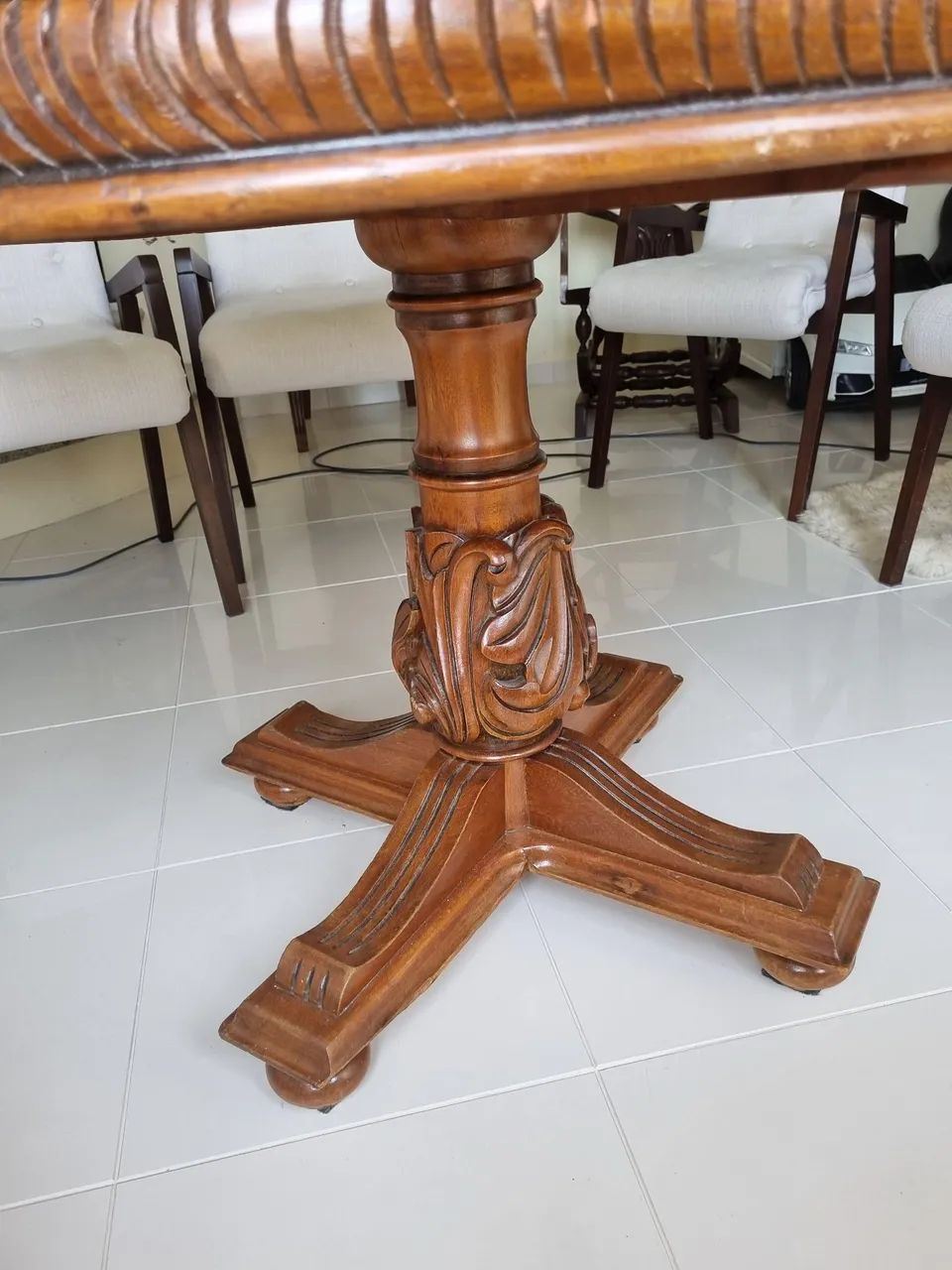 Mesa extensível em Madeira Maciça - Foto 2