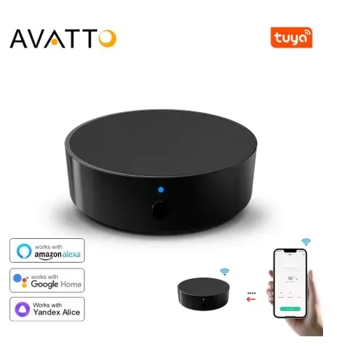 Avatto Controle Remoto Universal Ir Wifi para Alexa ou Google