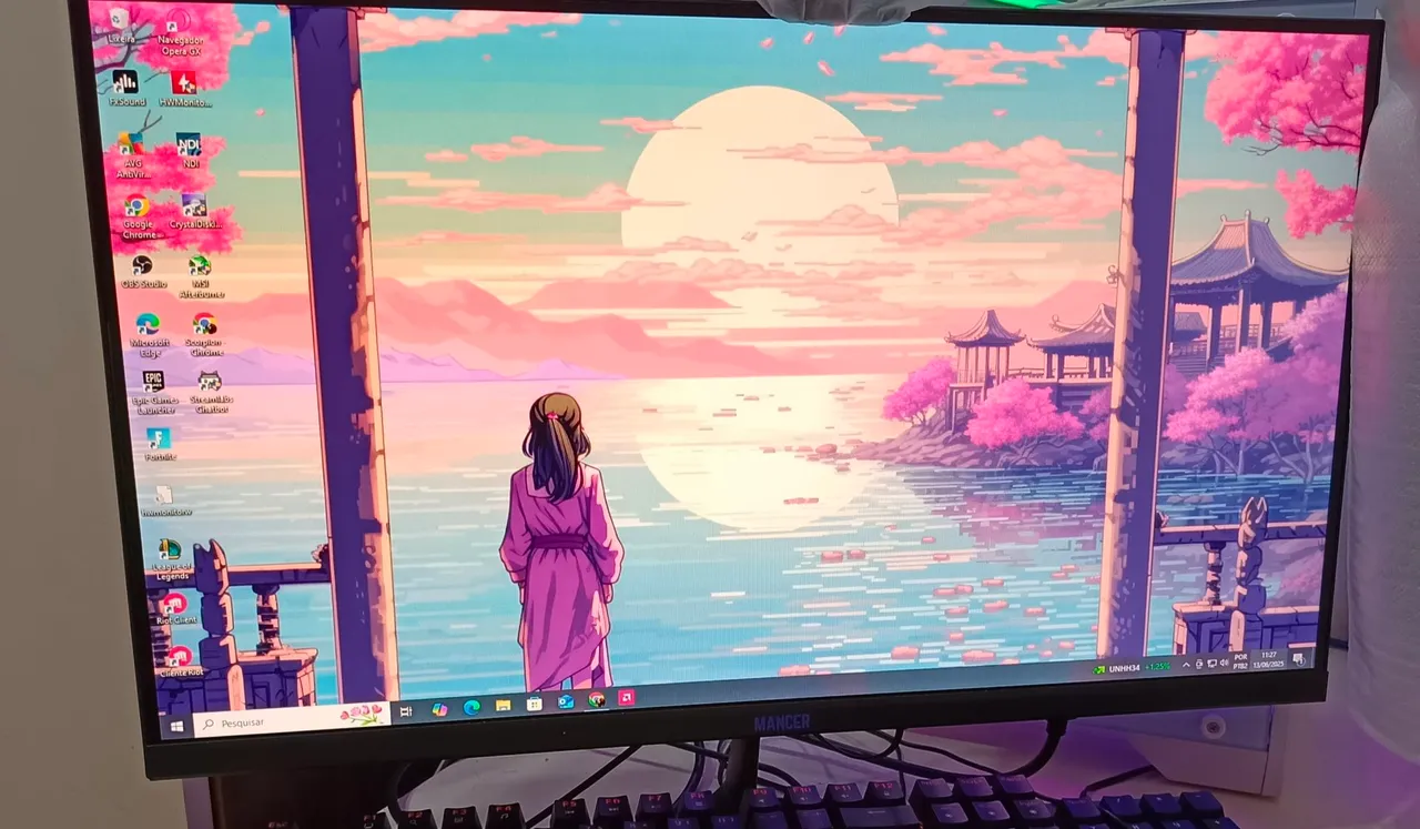 Monitor Mancer 22'' Full HD 100Hz - excelente Estado