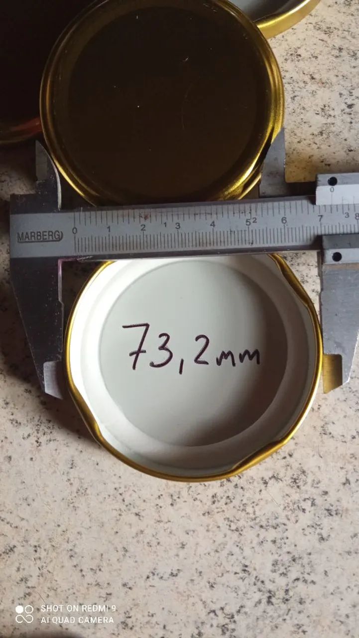 Um cento deTampas de vidro para vidro de conservas - Foto 2