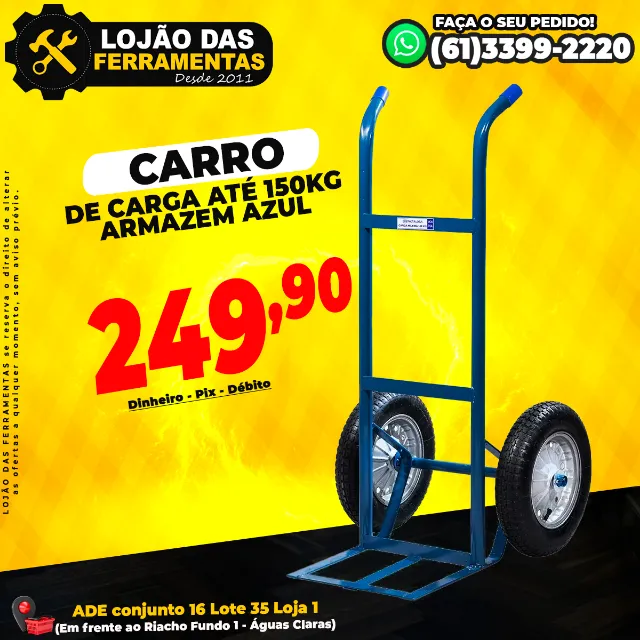 Carro de Carga 150Kg Armazém