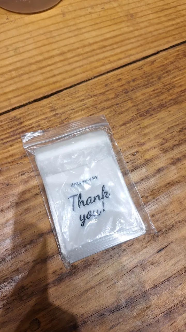 Embalagem 'Thank you' para pequenos negócios 80uni - Foto 4