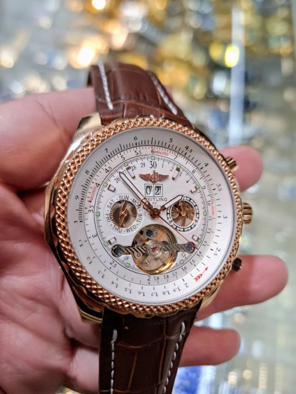 Relógio BREITLING BELTLEY AUTOMÁTICO - Referência A25362 - ENTREGAMOS  - Foto 4