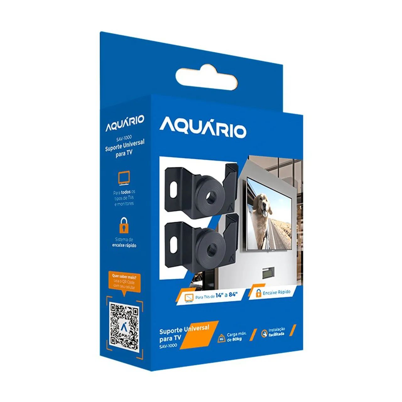 Suporte fixo para TV Universal Aquário SAV-1000 - 14 a 84 polegadas - Foto 2